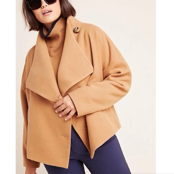 Anthropologie Sascha Asymmetrical Button Jacket Womens Size Medium - Picture 1 of 5